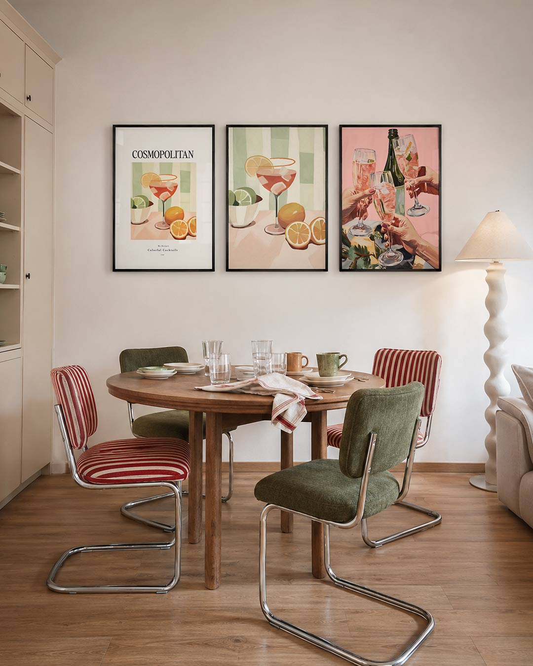 Fruitige cocktailkleuren Posterset
