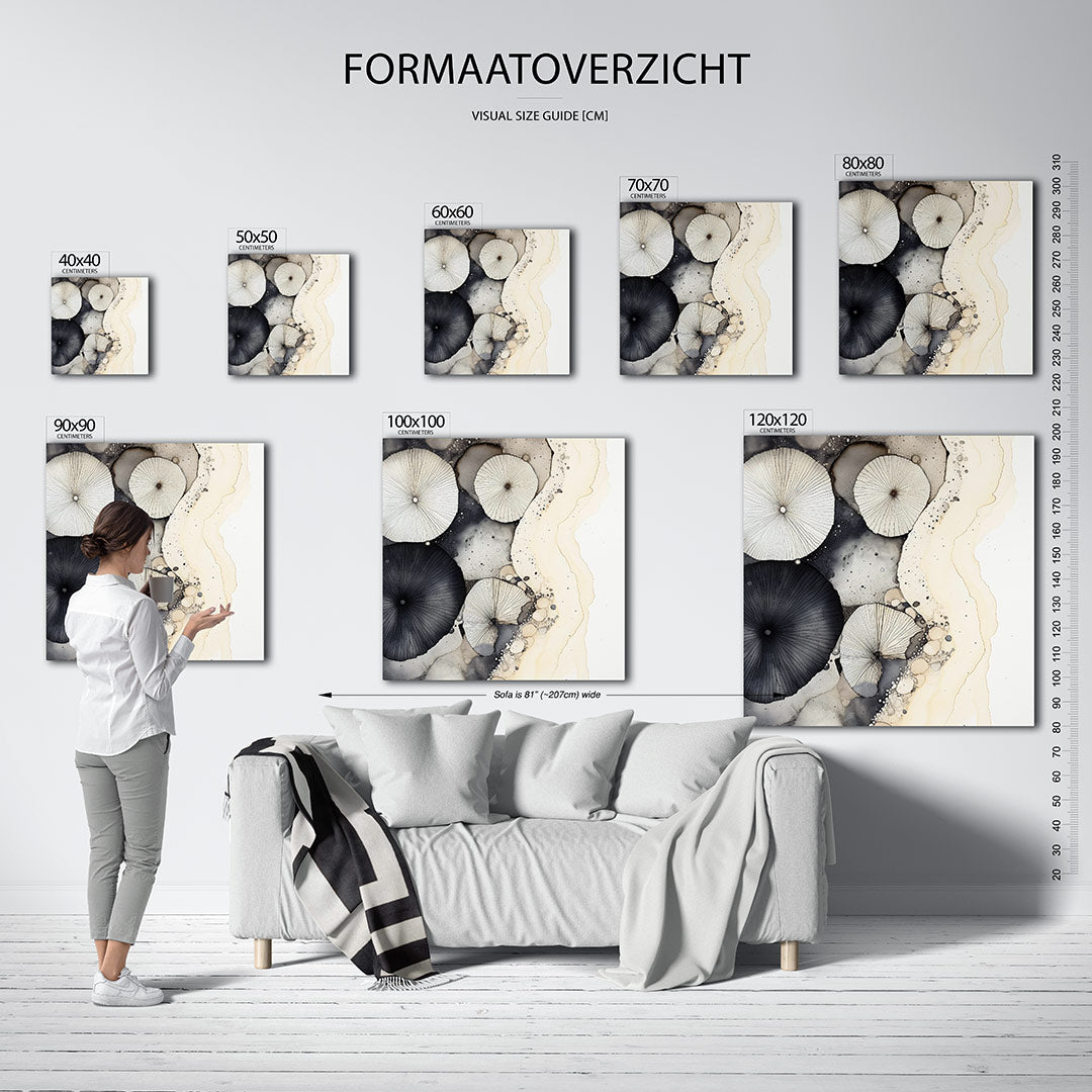Organische vormen Kunstwerk