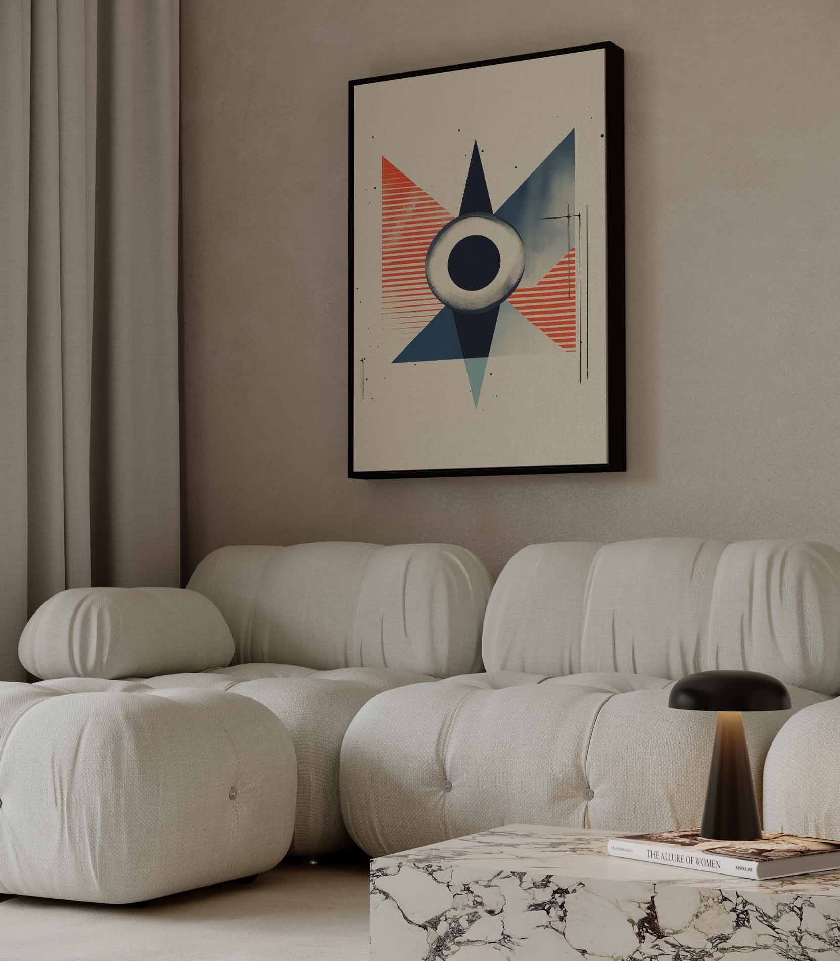 Geometrische Vortex Kunstwerk-canvas-dibond-plexiglas-wanddecoratie-WallArtistic