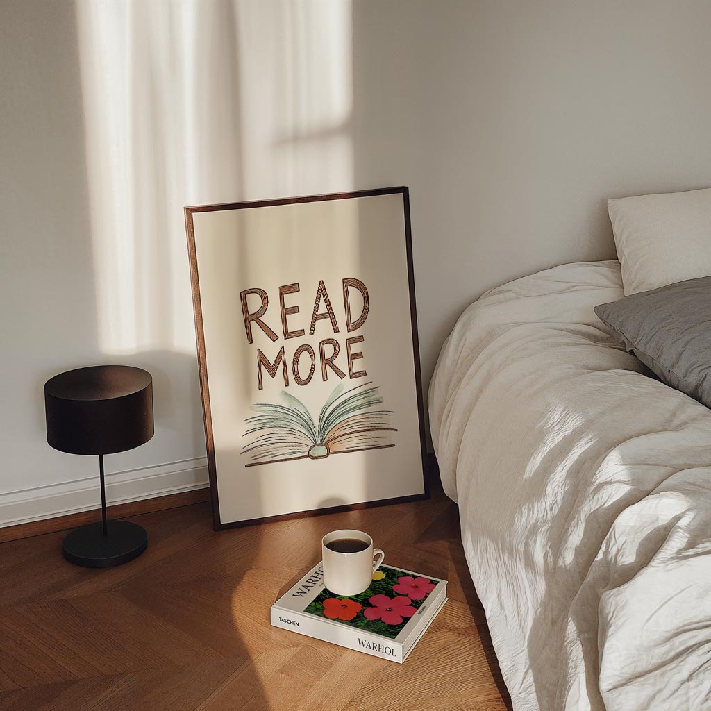 Lees Meer Inspiratieposter-WallArtistic