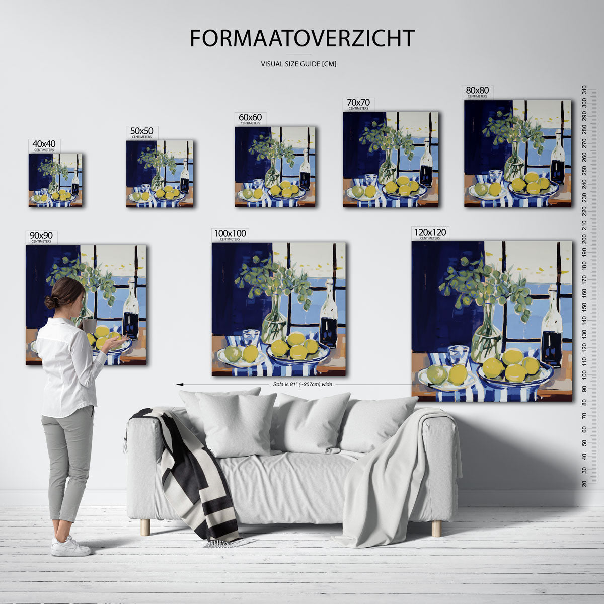 Stilleven met citroenen Poster