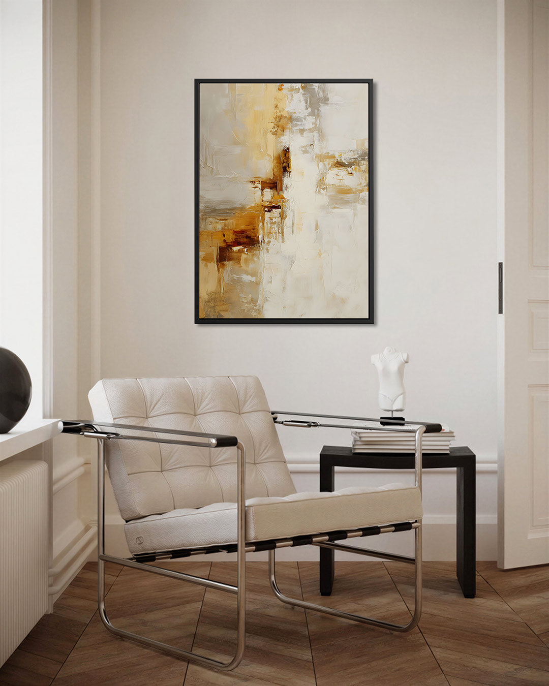 Warme kleurencompositie Kunstwerk