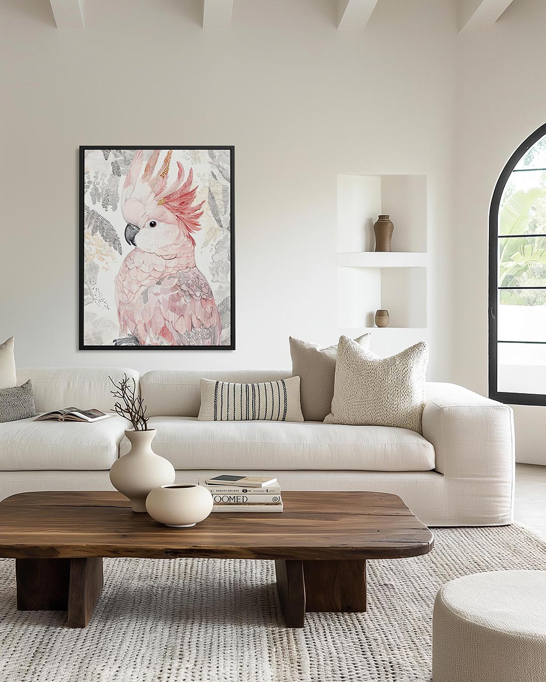 Gedetailleerde vogelillustratie Kunstwerk