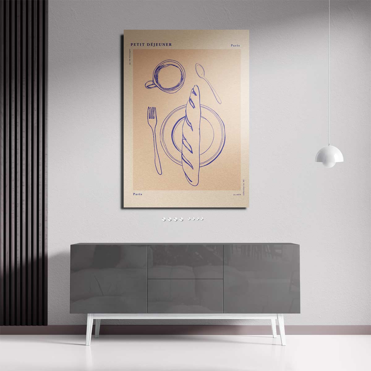 Ontbijt in Parijs Kunstwerk-canvas-dibond-plexiglas-wanddecoratie-WallArtistic
