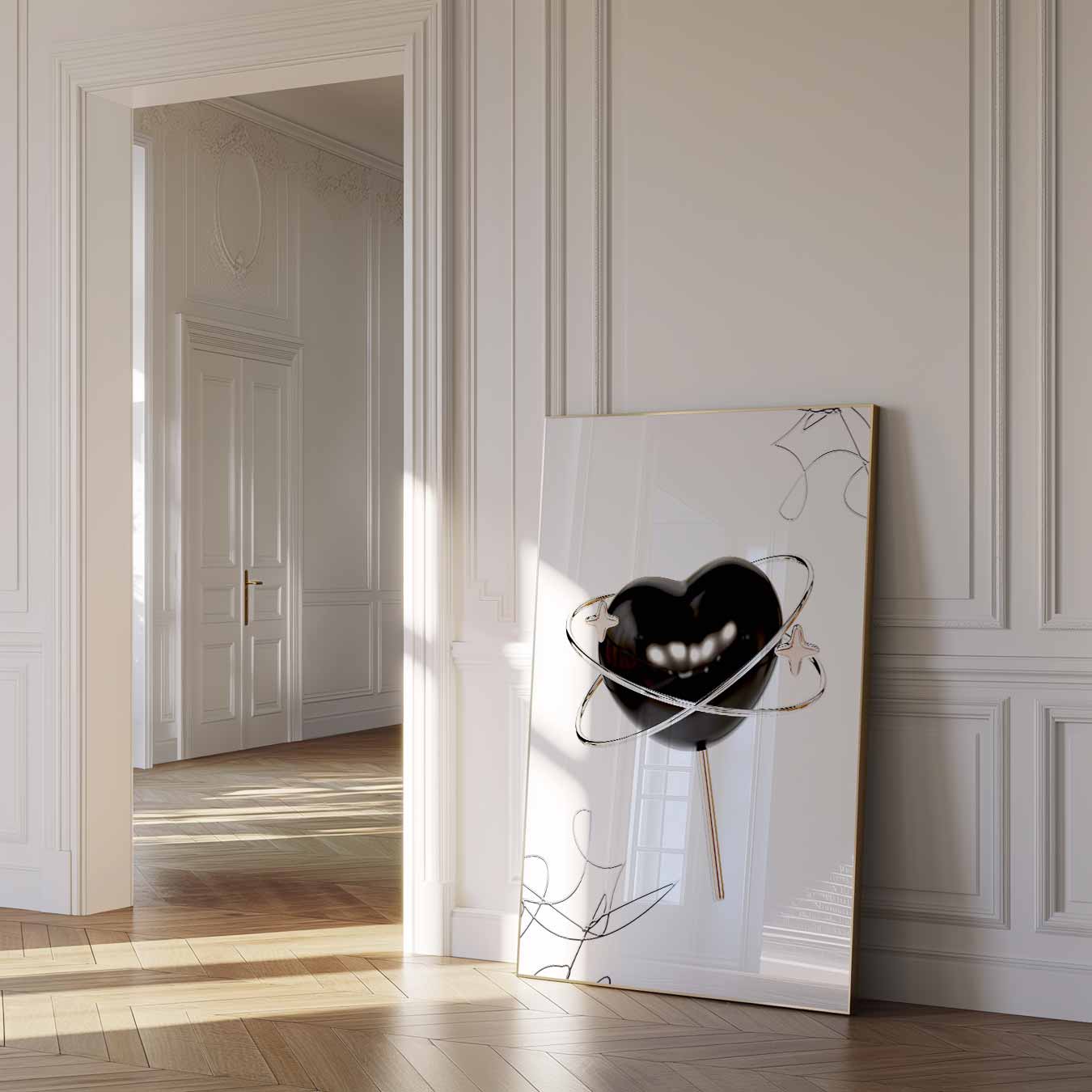 Ruimtelijk Hart Poster-WallArtistic