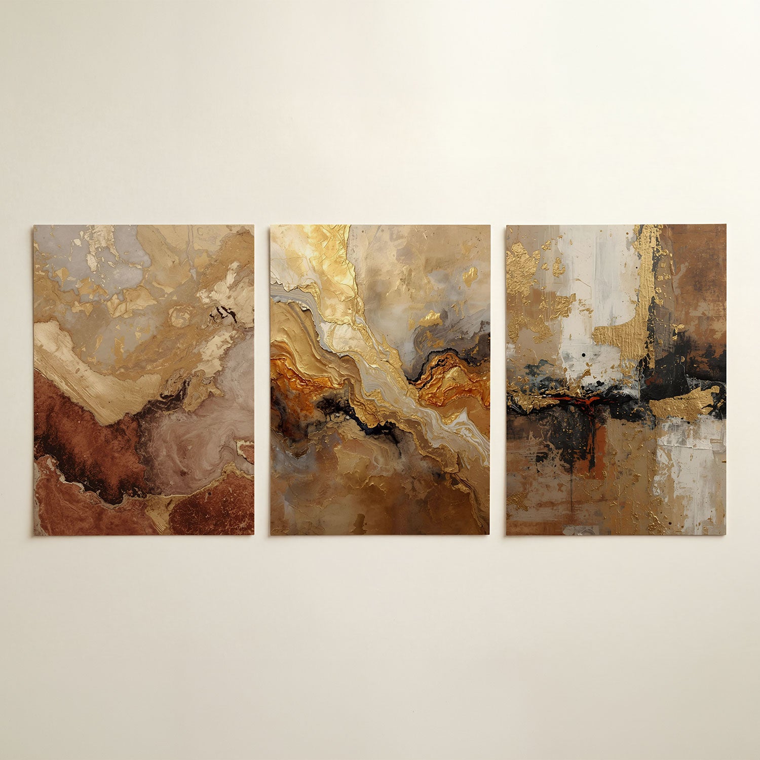Aardse kleurenmix Posterset