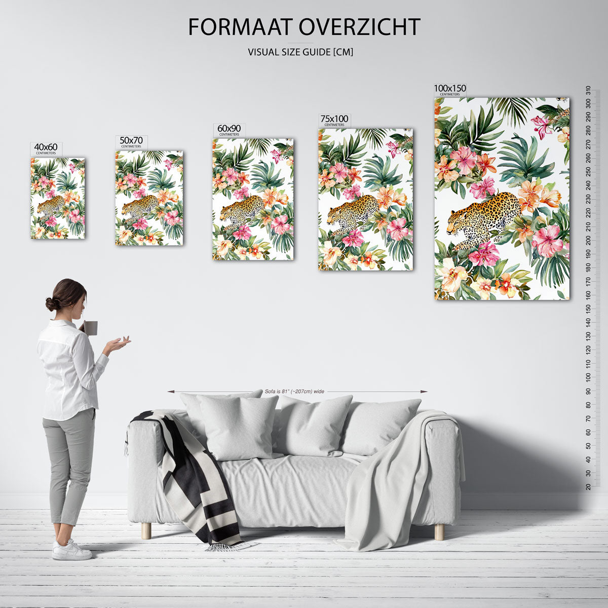 Tropische dierenpracht Kunstwerk
