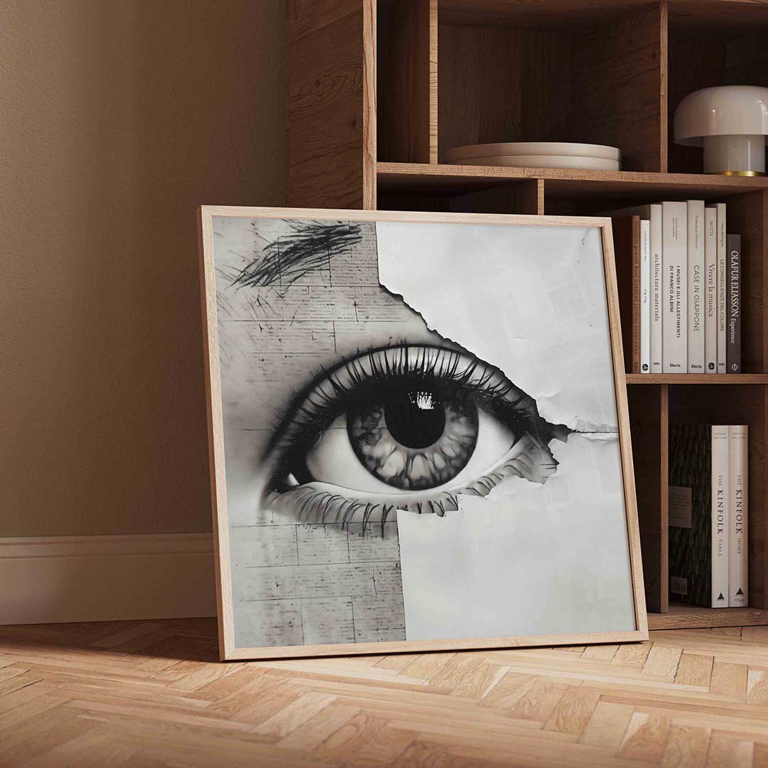 Oog en textuur Poster