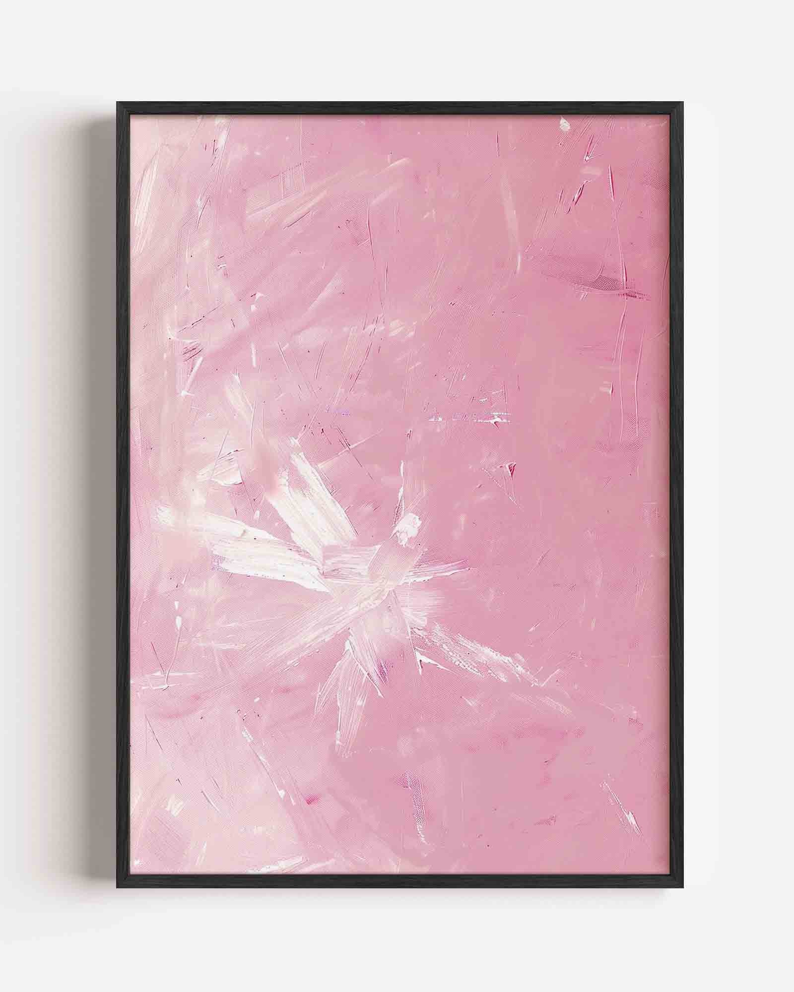 Roze abstracte Poster