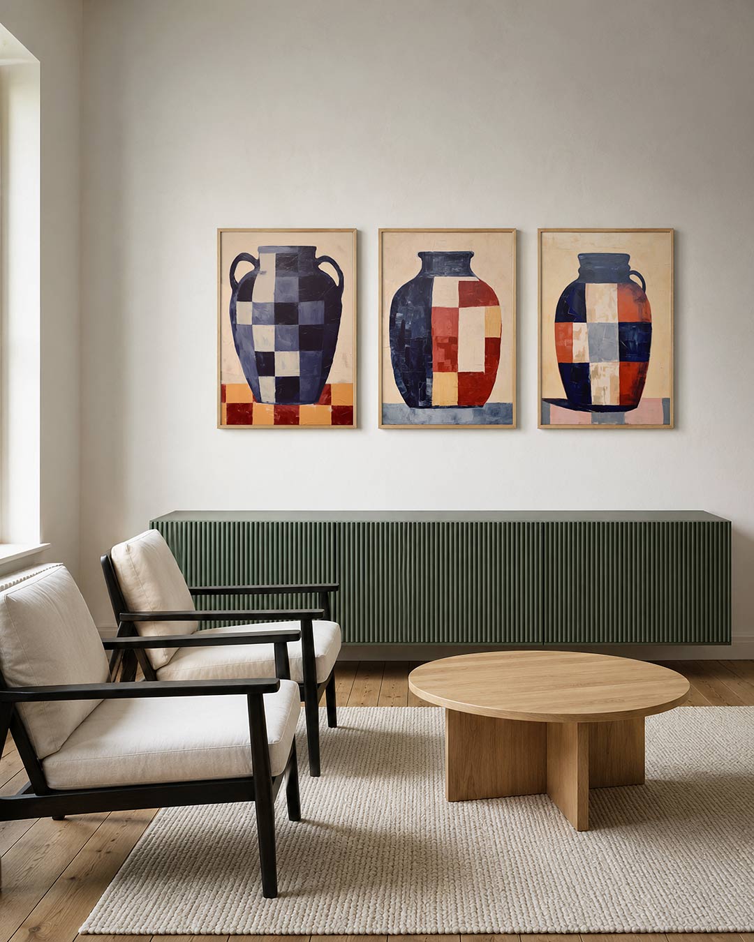 Vorm en kleurvlakken Posterset