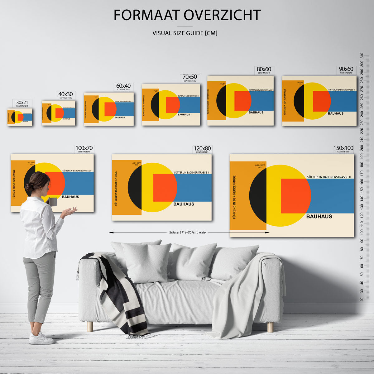 Vormen en kleurvlakken Poster