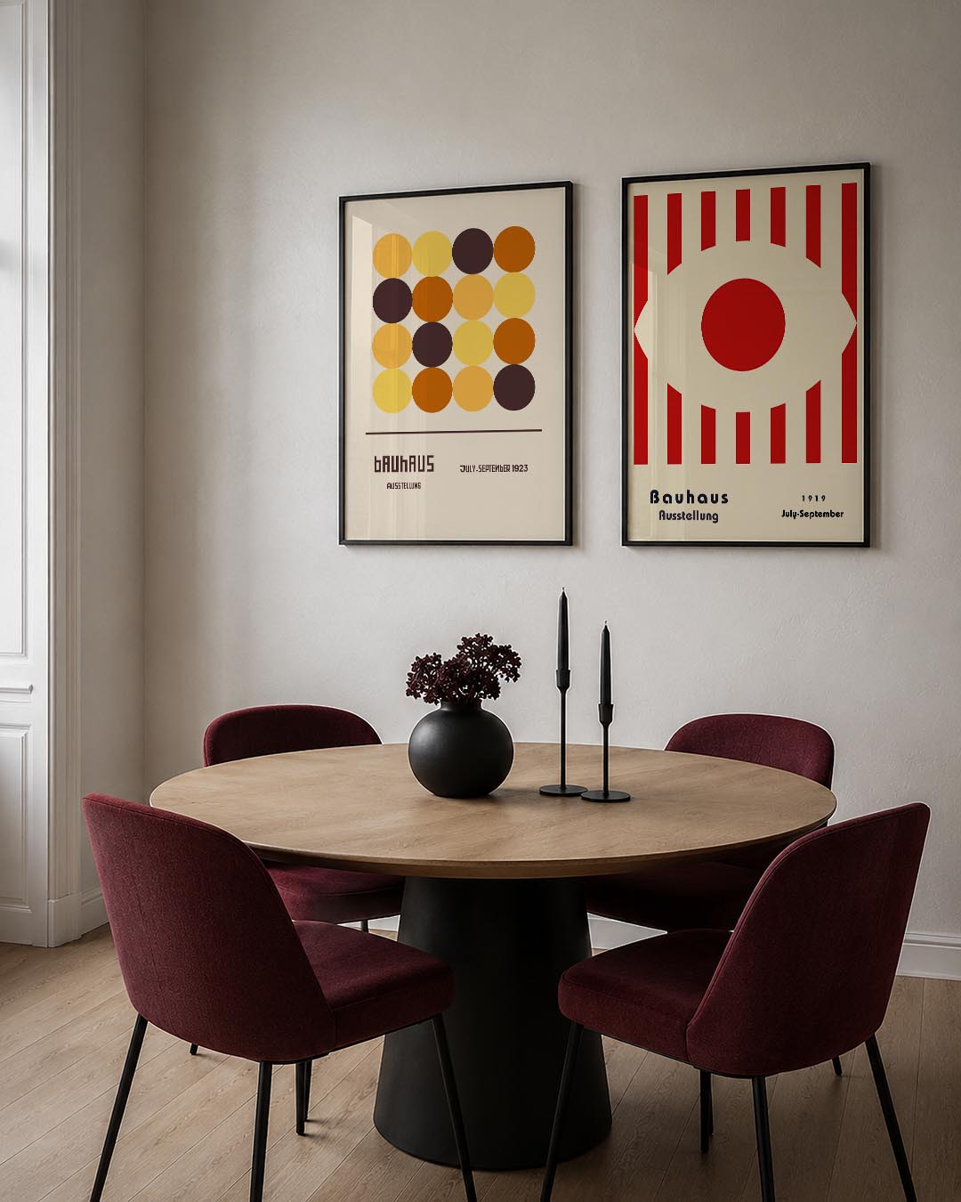 Cirkelritme en kleur Posterset