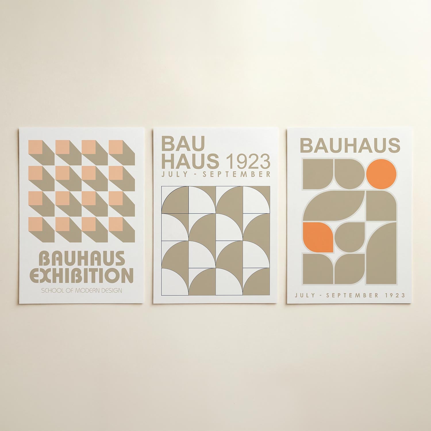 Vorm en schaduw Posterset