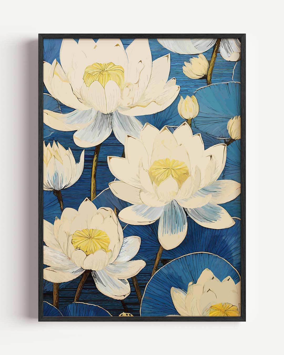 Lotusdroom Wanddecoratie Poster-WallArtistic