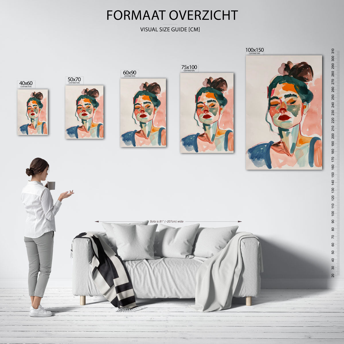 Portretstudie Kunstwerk