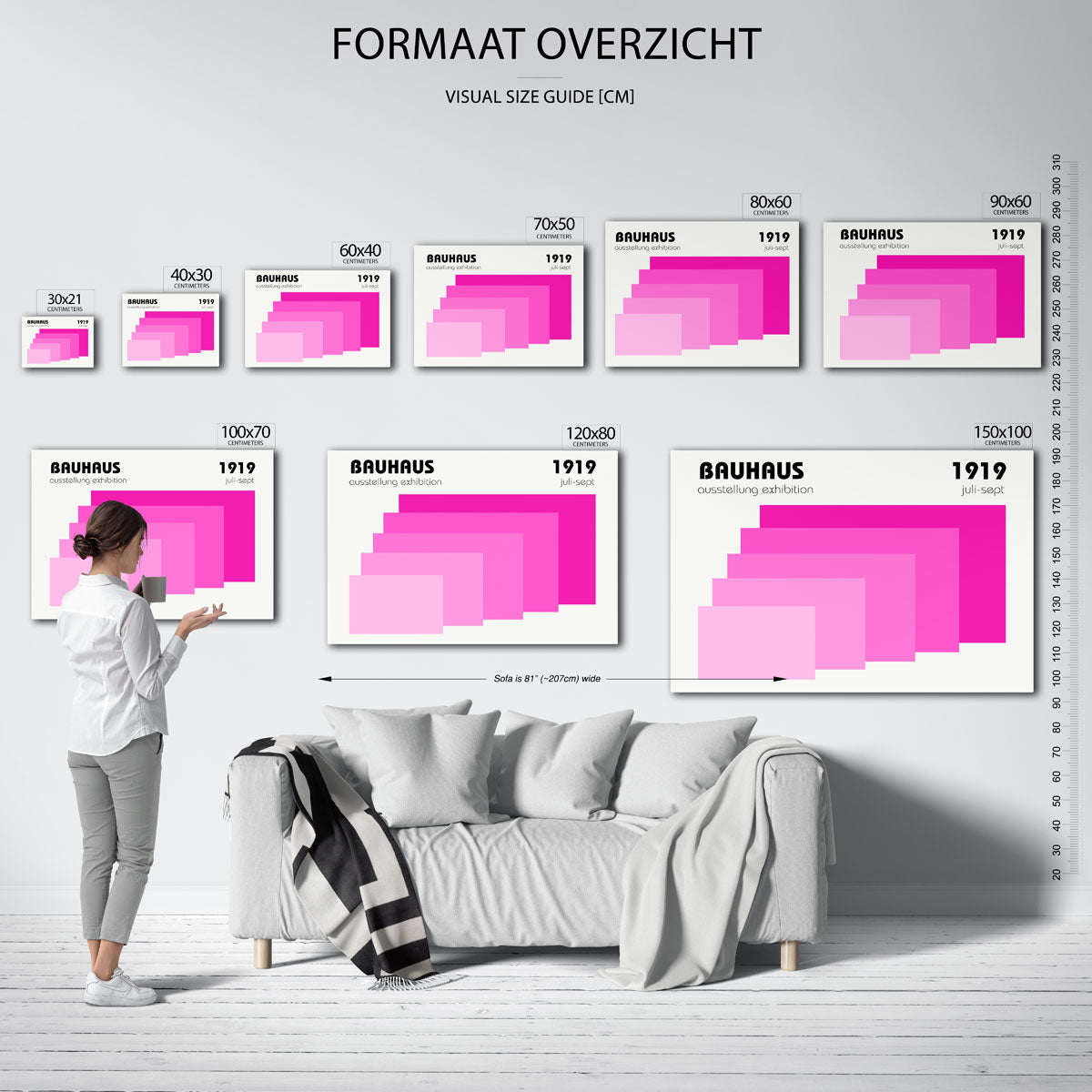 Vormritme en kleur Poster