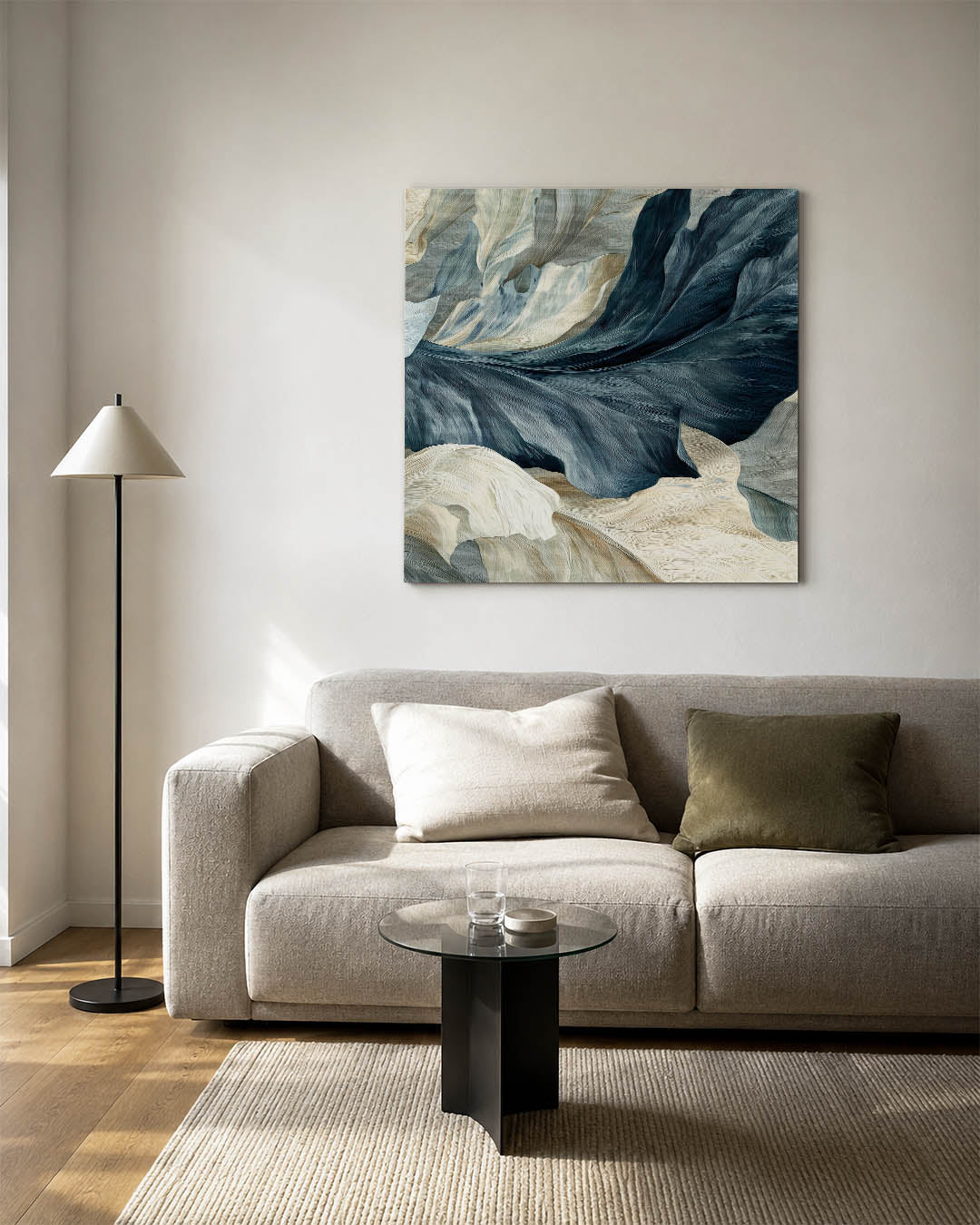 Vloeiende natuurlijke vormen Kunstwerk