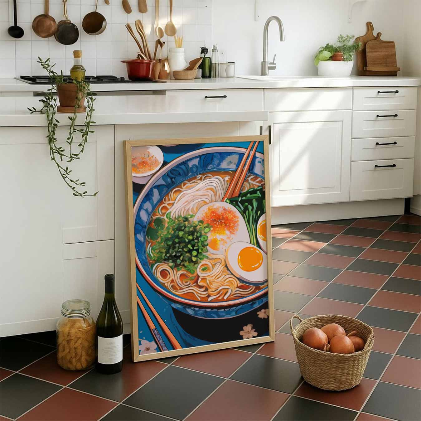 Kleurrijke Ramen Kunstposter-WallArtistic