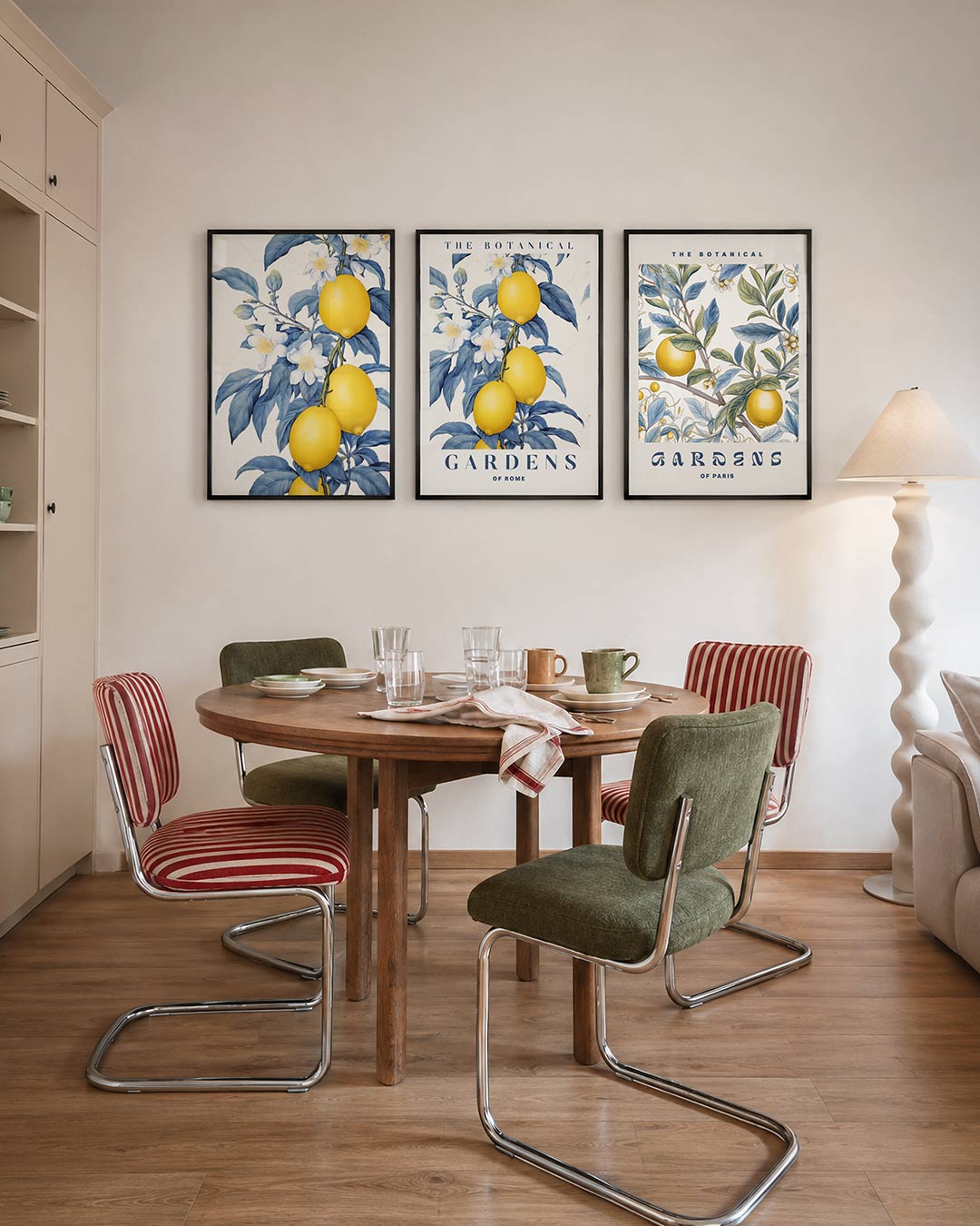 Citroen en bloem Posterset