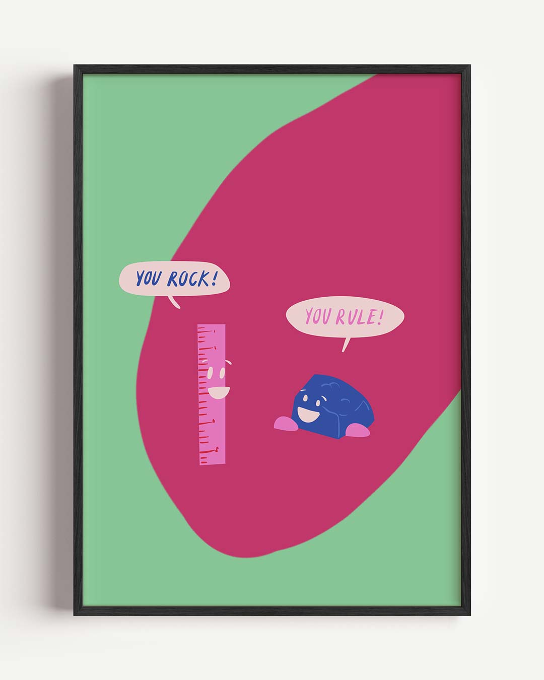 Vrolijke Complimentenposter-WallArtistic