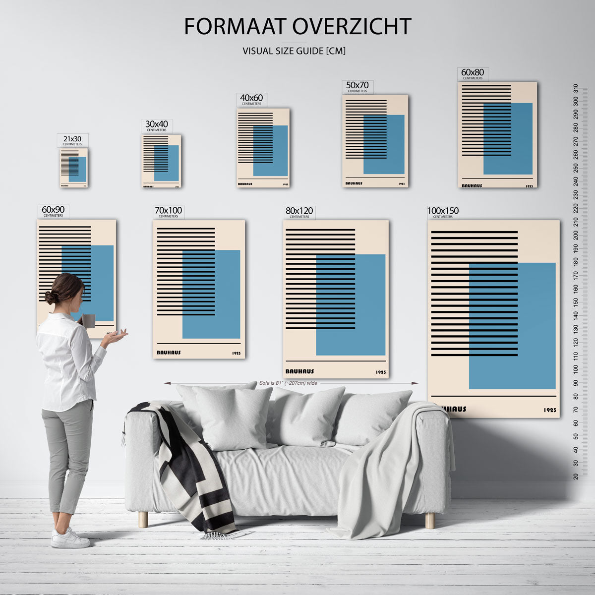 Lijnen en vlakken Poster