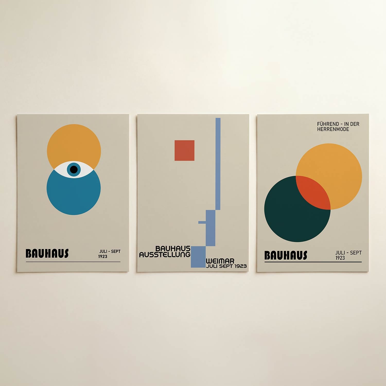 Vormen en kleurvlakken Posterset