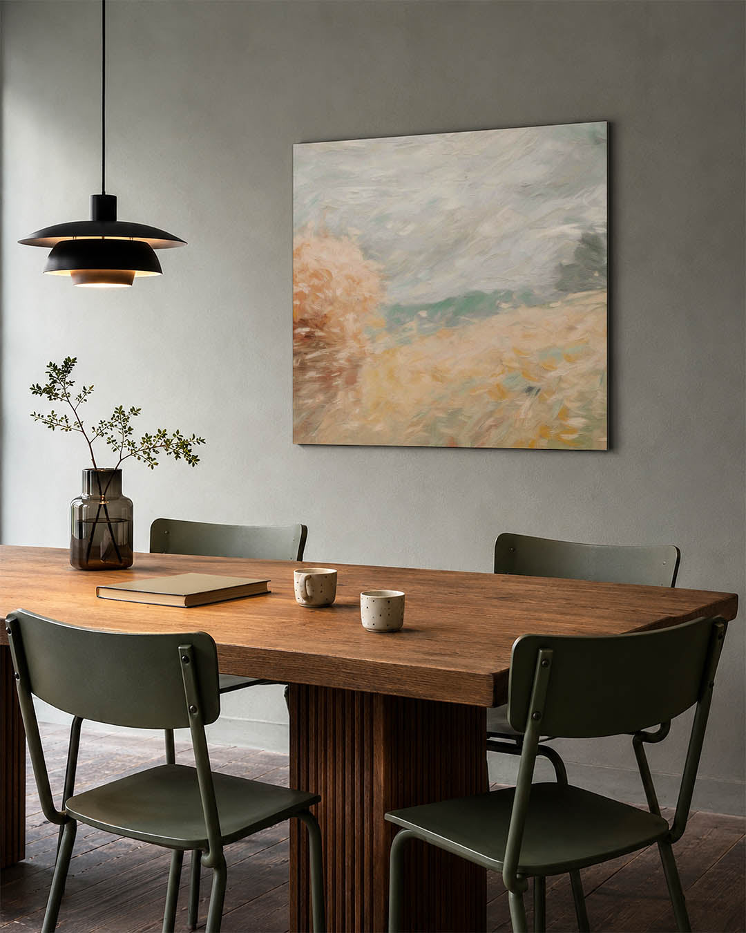 Dromerige landschapstinten Kunstwerk