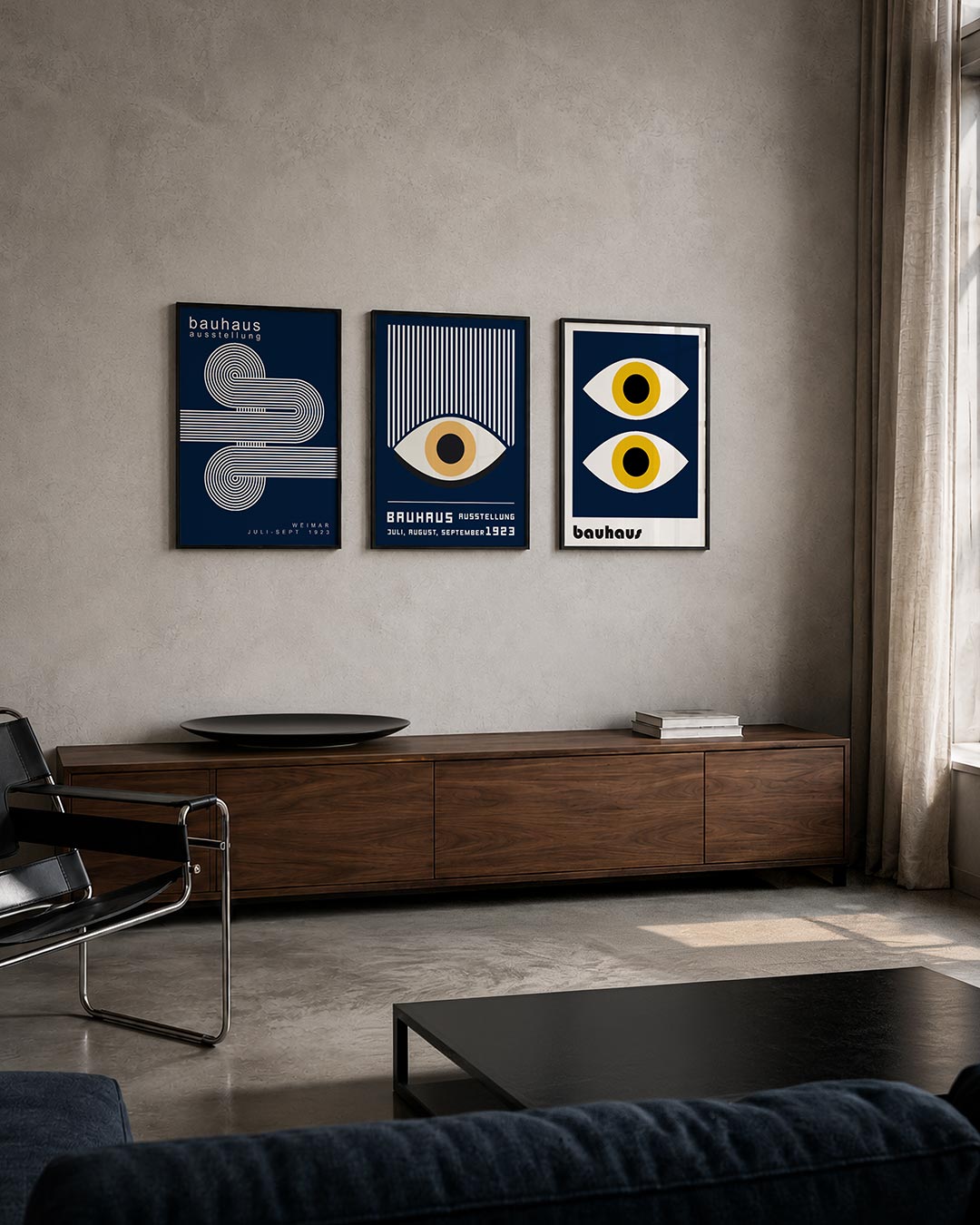 Lijnen en cirkelpatronen Posterset