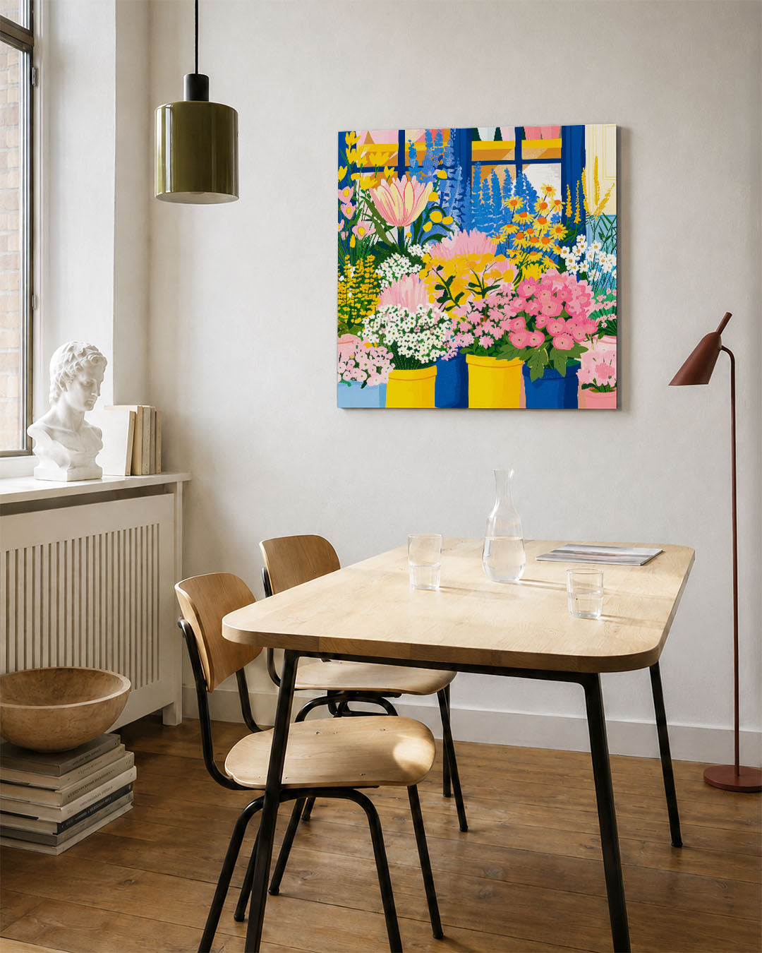 Bloemenexplosie Kunstwerk