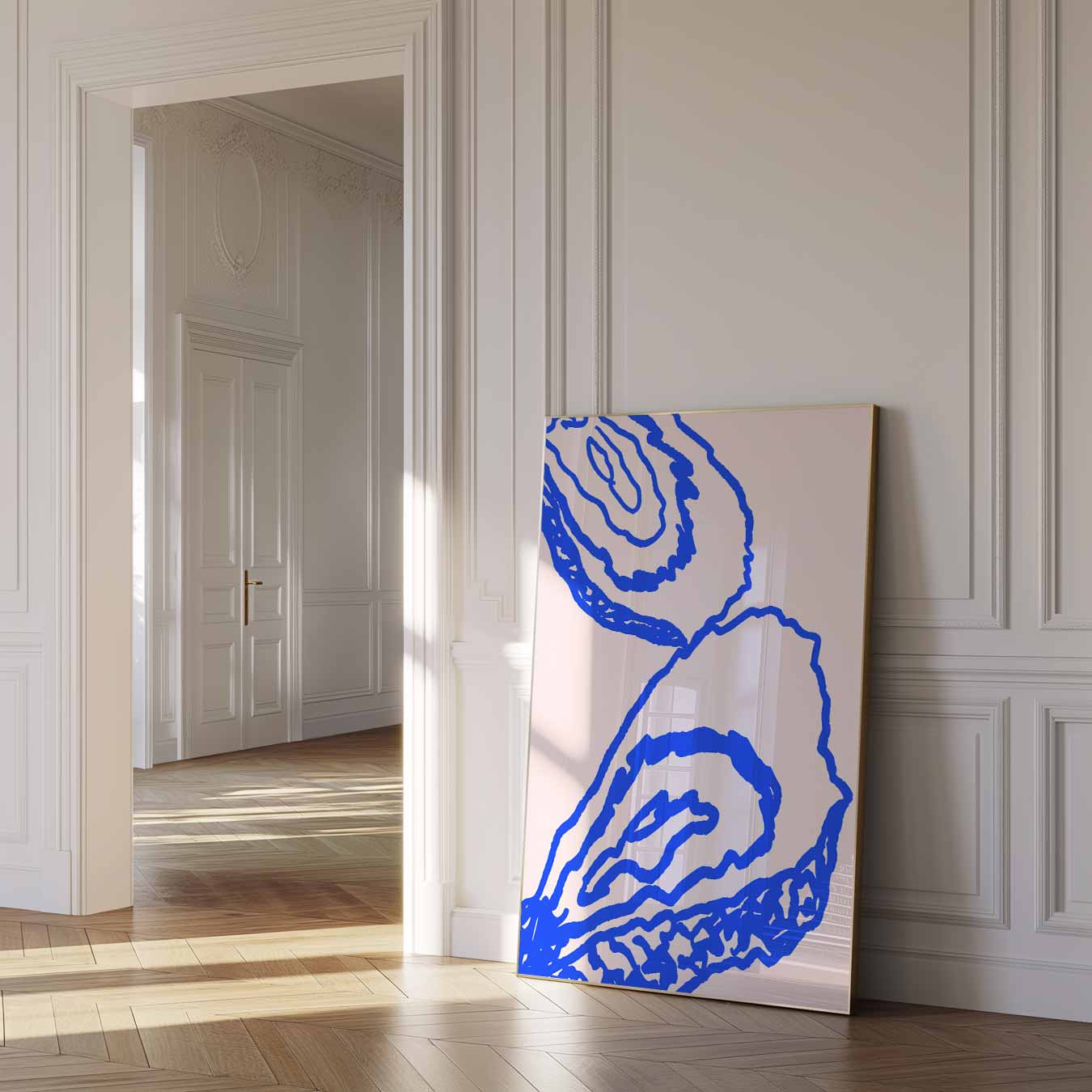 Elegante Oesterlijnen Poster-WallArtistic