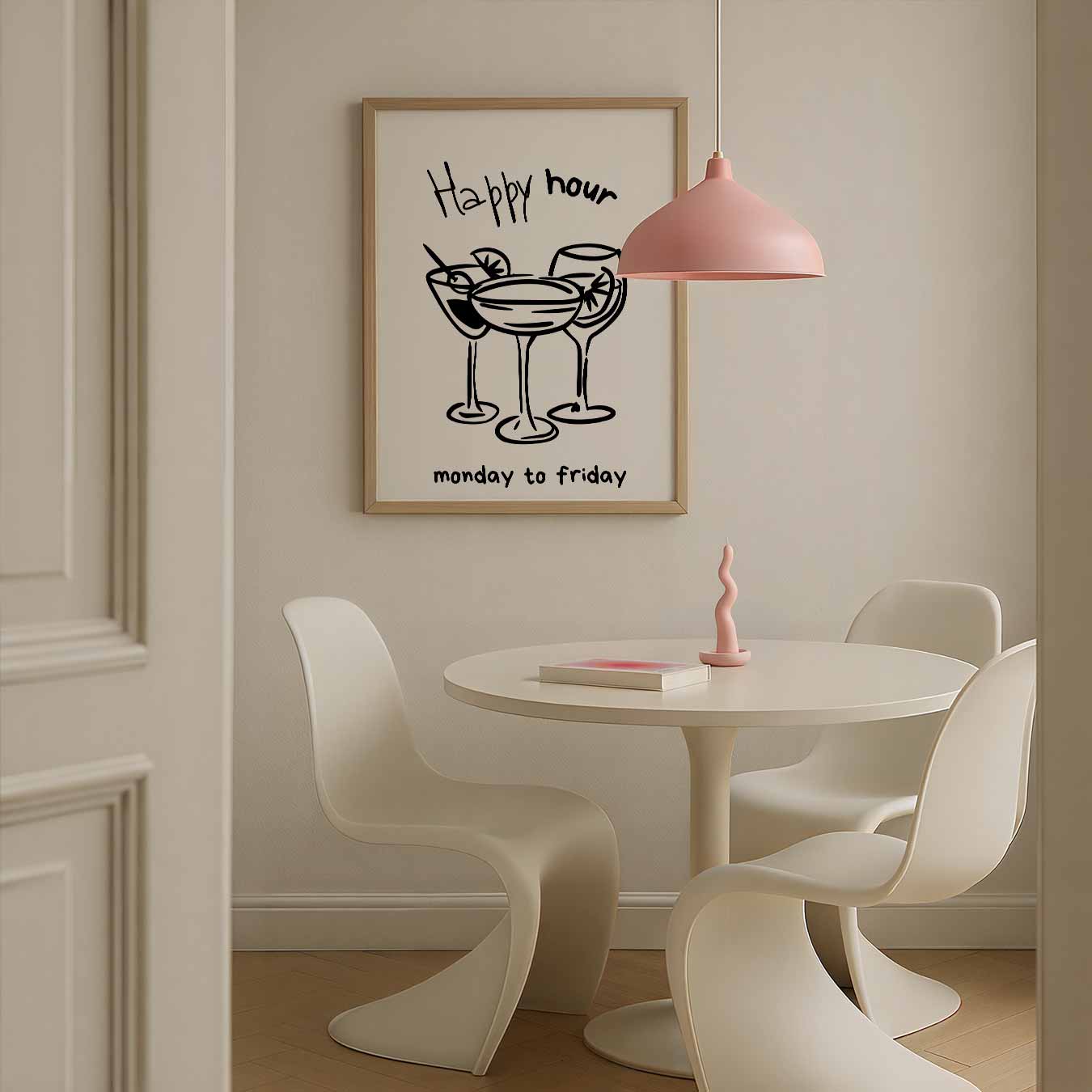 Happy Hour Cocktails Poster-WallArtistic