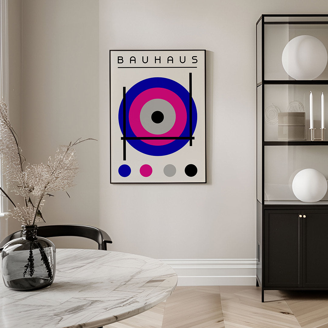Cirkel en lijnen Poster