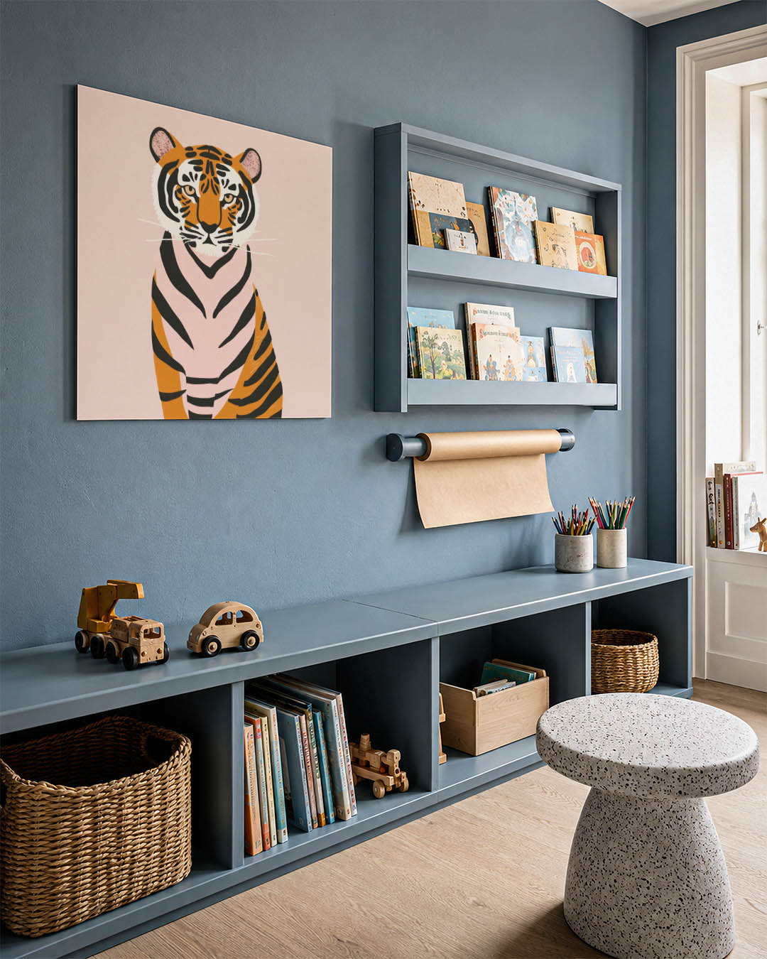 Gestileerde tijger Kunstwerk
