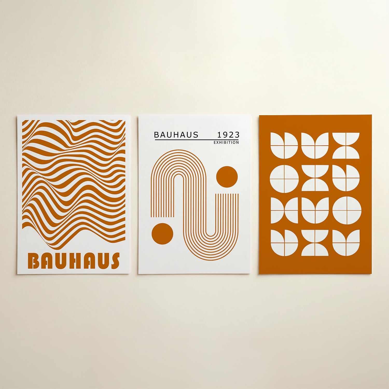 Golvend lijnenspel Posterset