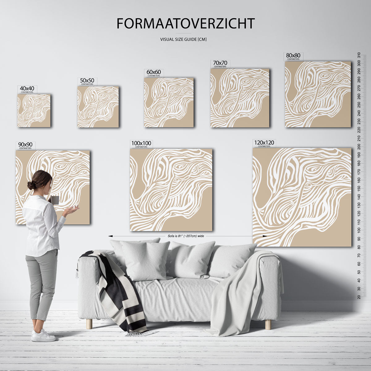 Organische lijnen Poster