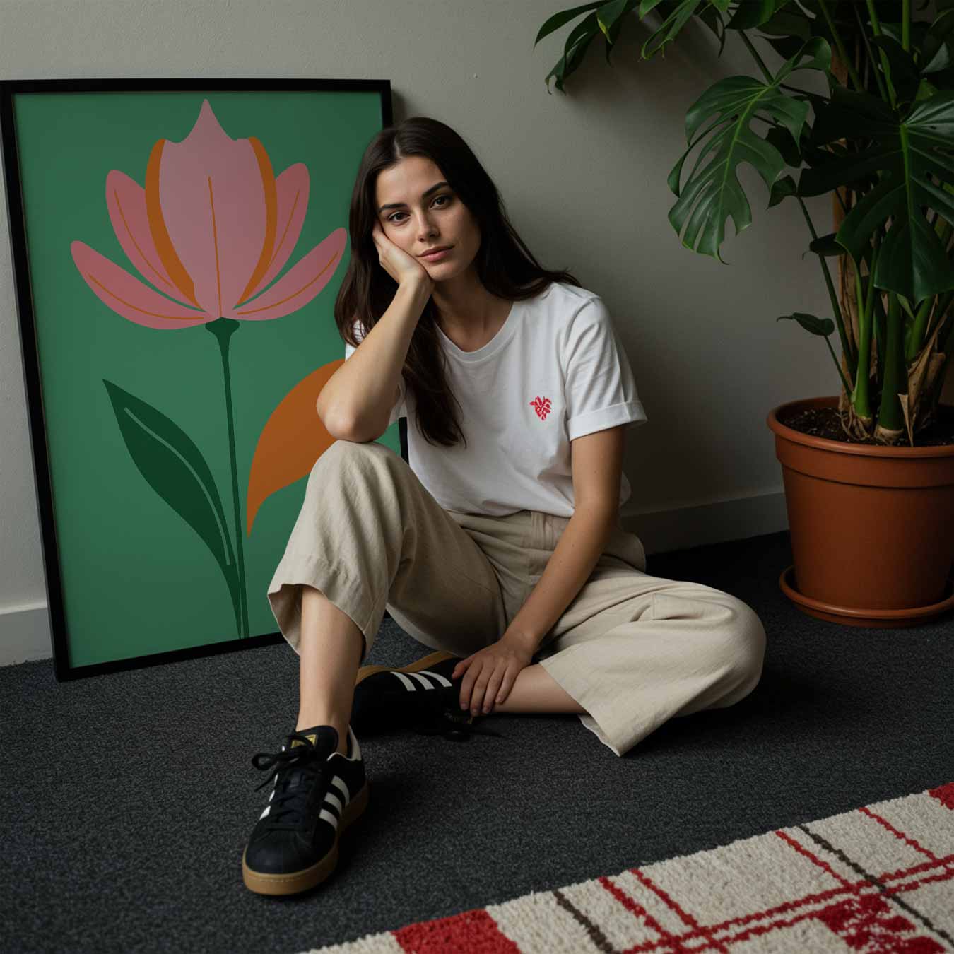 Fleurige Bloemenposter-WallArtistic