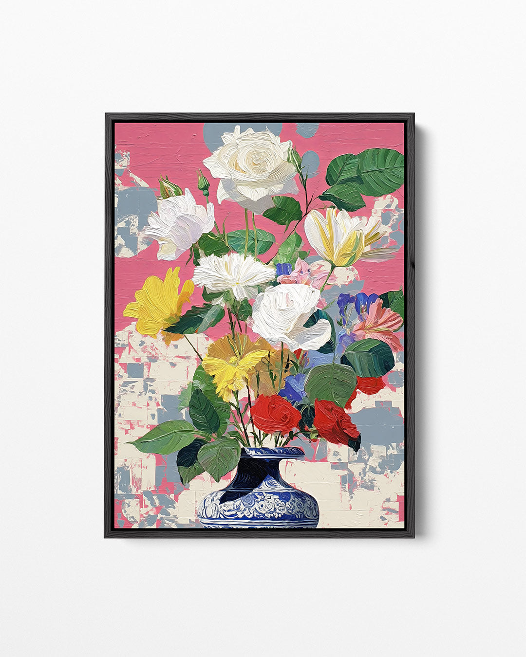 Bloemrijke compositie Kunstwerk