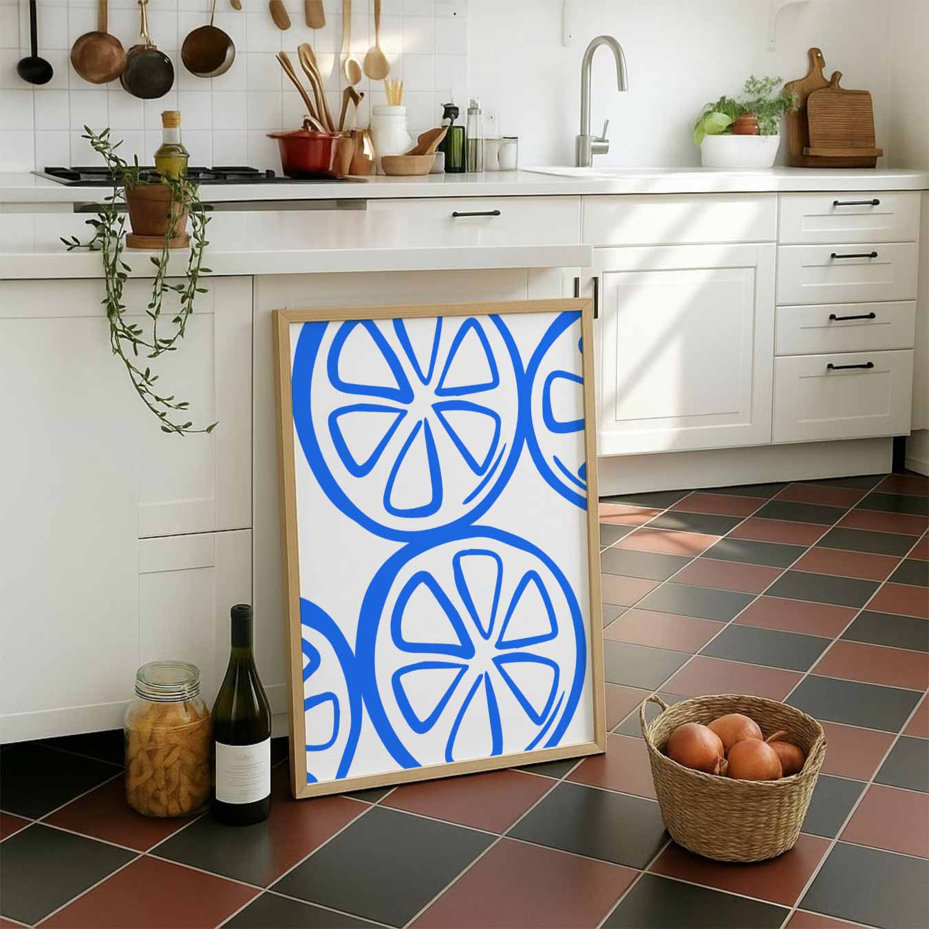 Frisse Citroenschijfjes Poster-WallArtistic