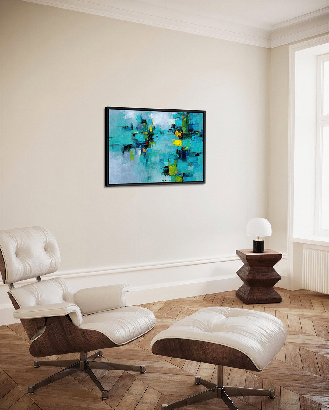 Kleurrijke geometrie Kunstwerk