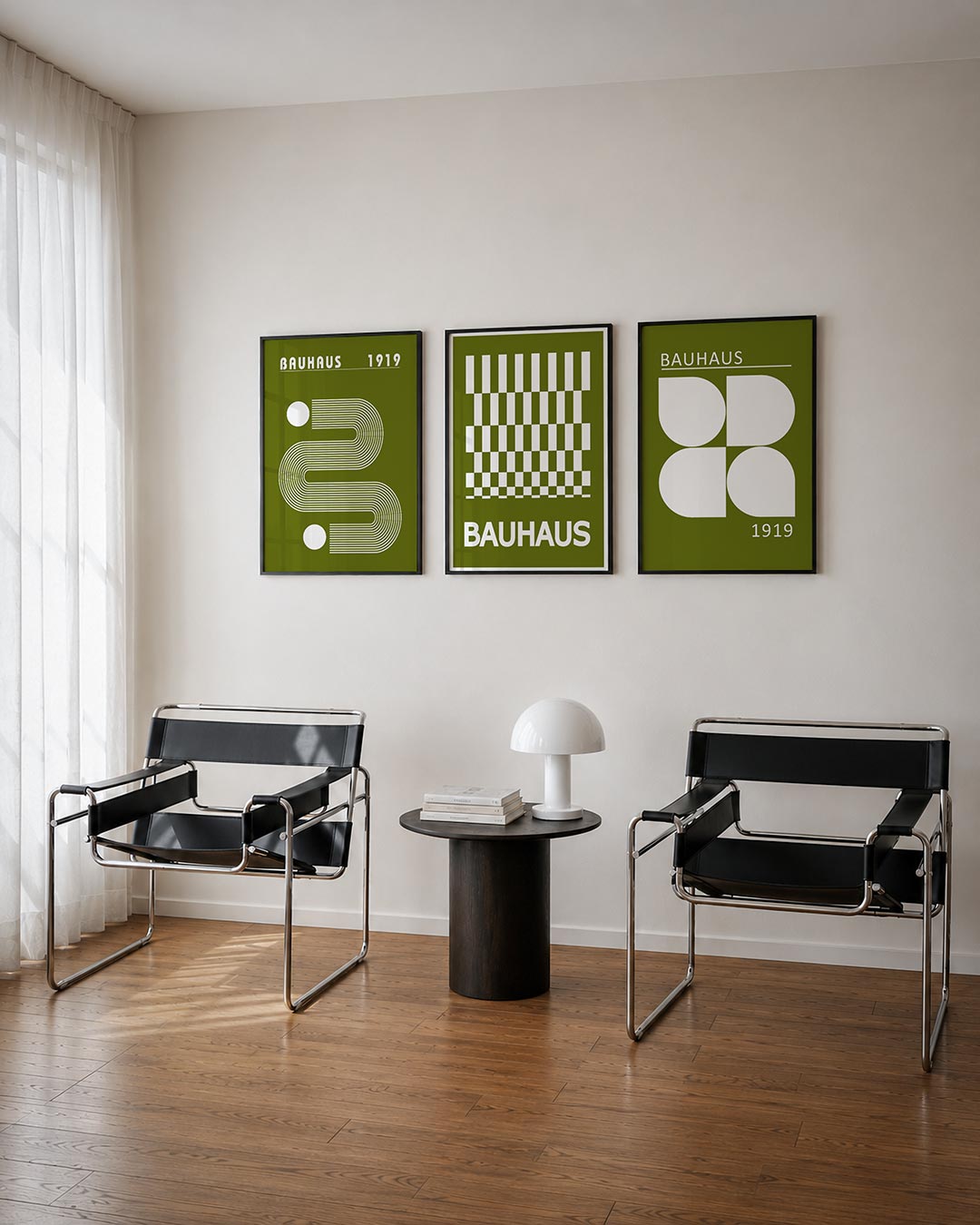 Lijnen en vlakkenspel Posterset