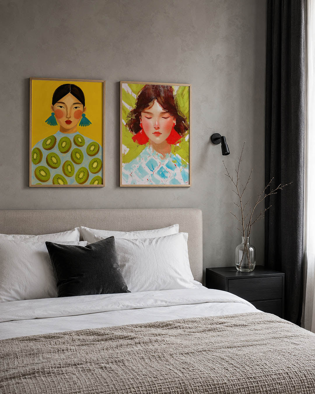 Vrolijk portret Posterset