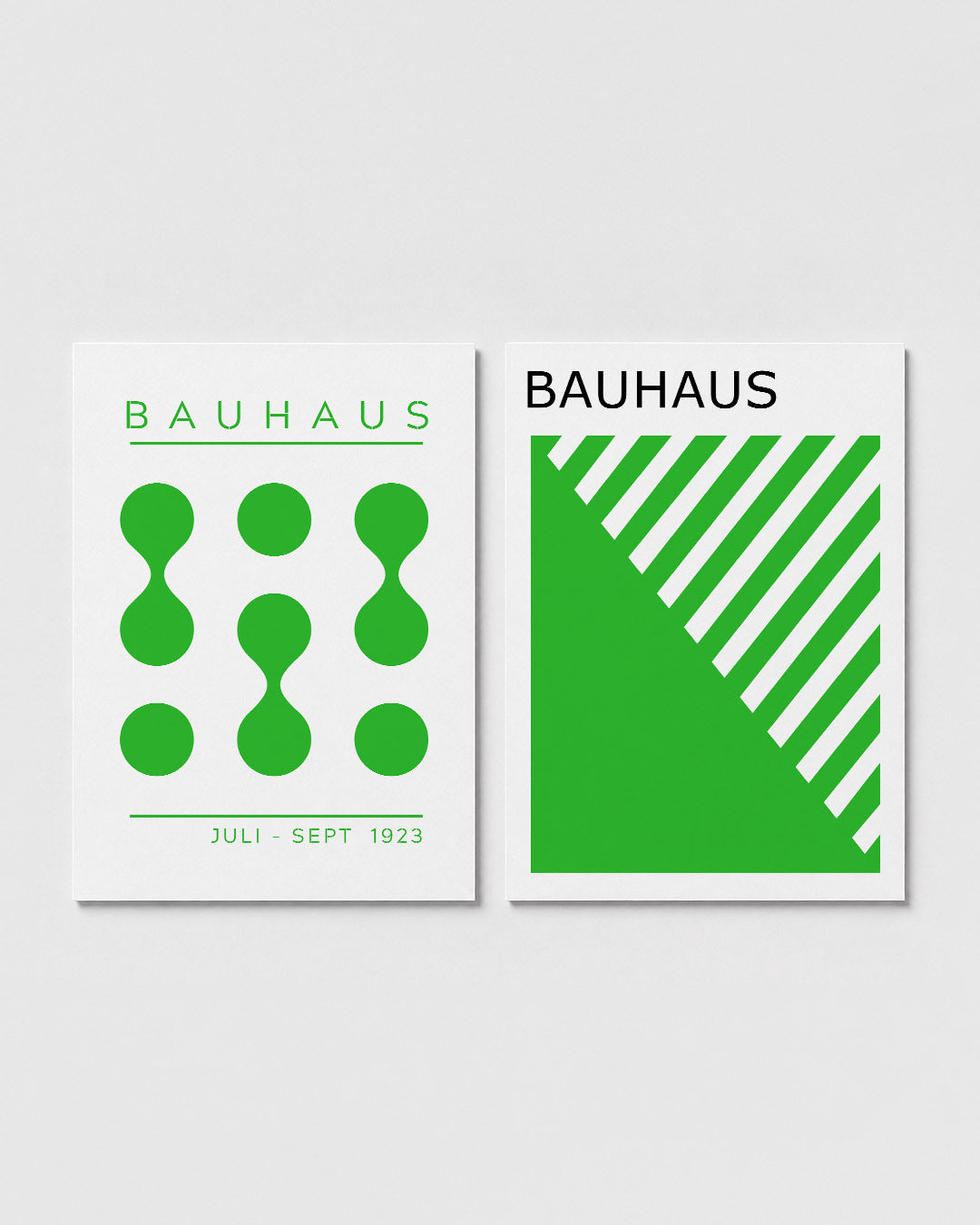 Groene vormritme Posterset