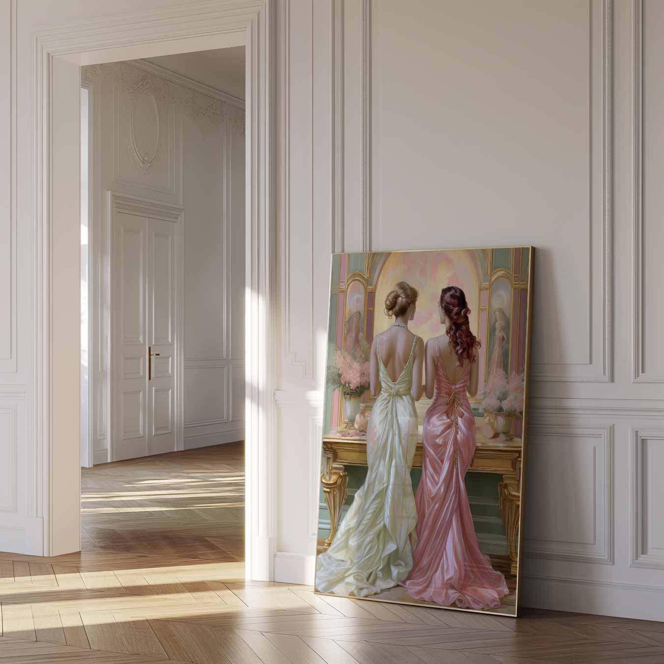 Elegante Avondjurken Poster-WallArtistic