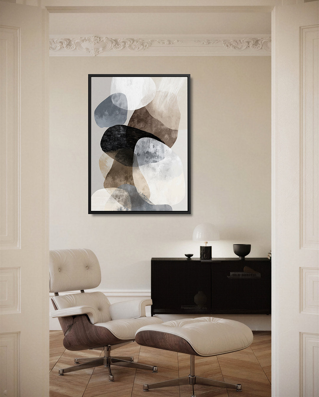 Organische vormen compositie Kunstwerk