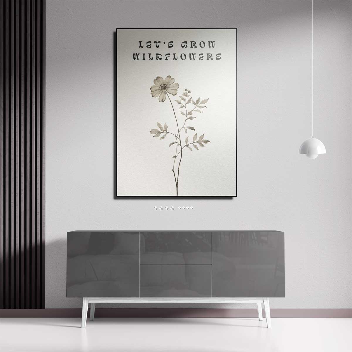 Let's Grow Wildflowers Poster