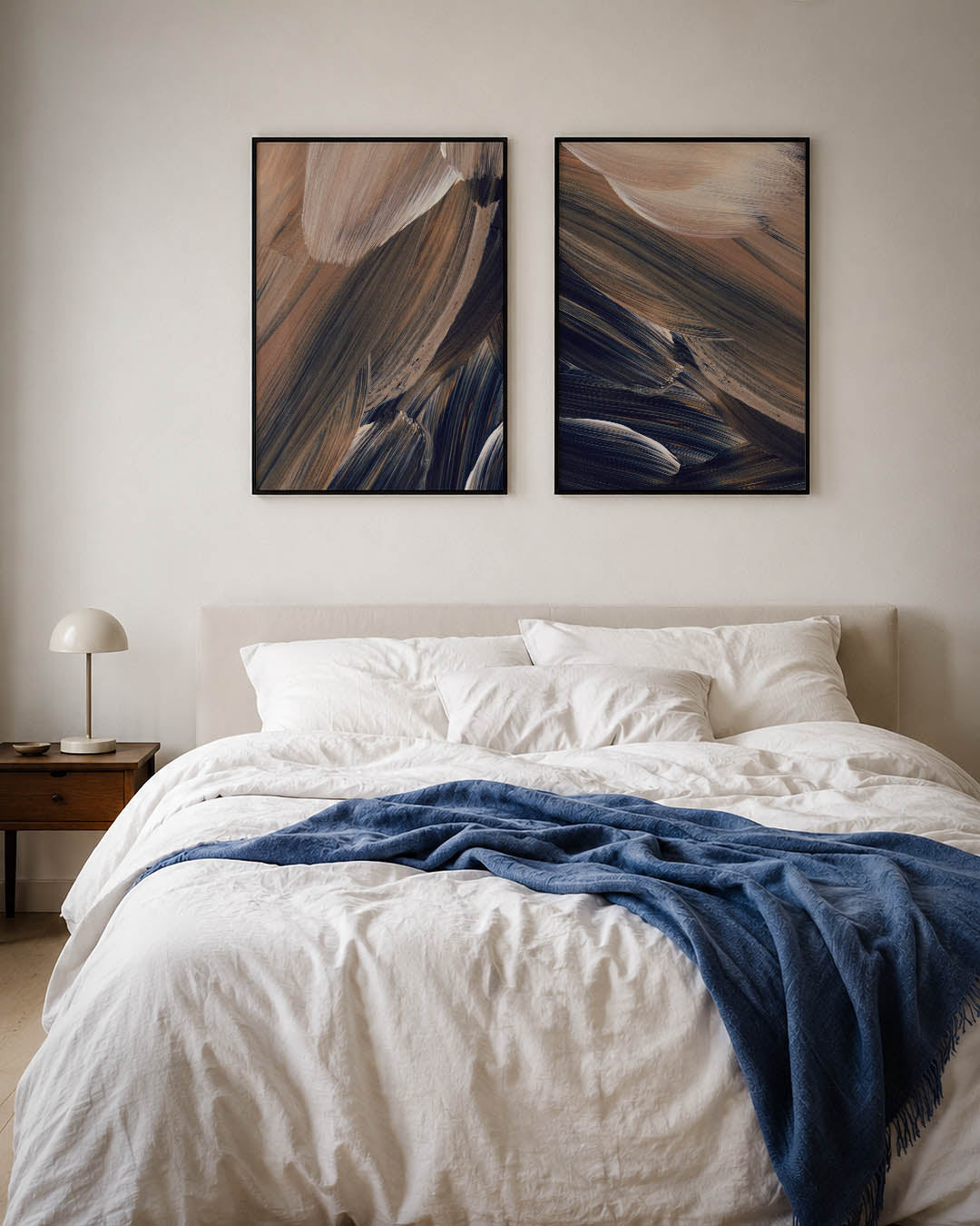 Vloeiende kleurvlakken Posterset