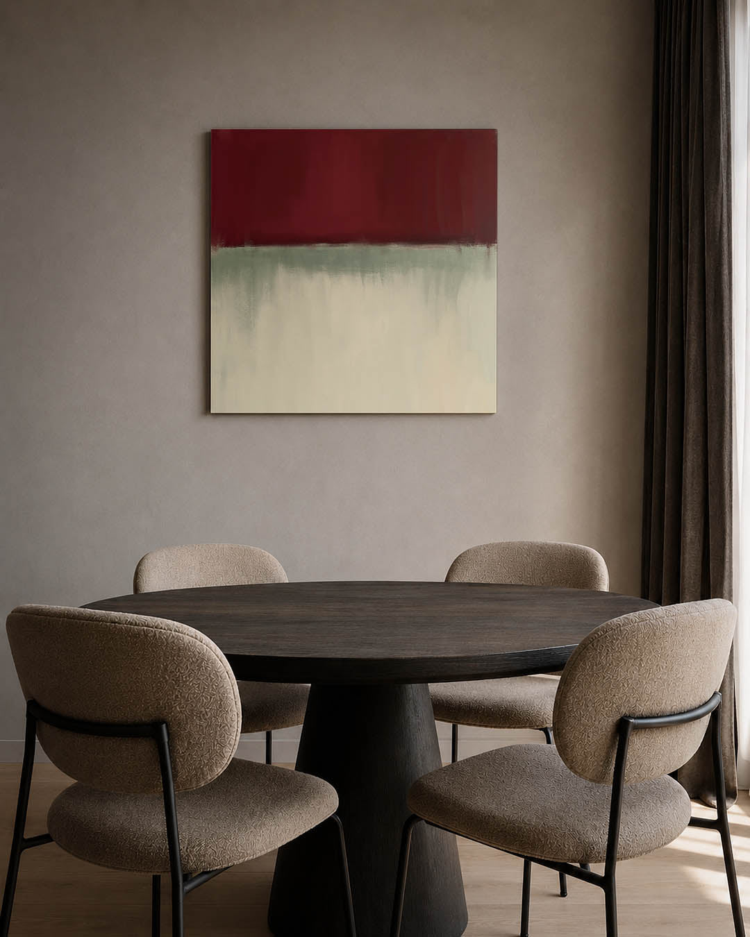 Horizontale kleurenlagen Kunstwerk