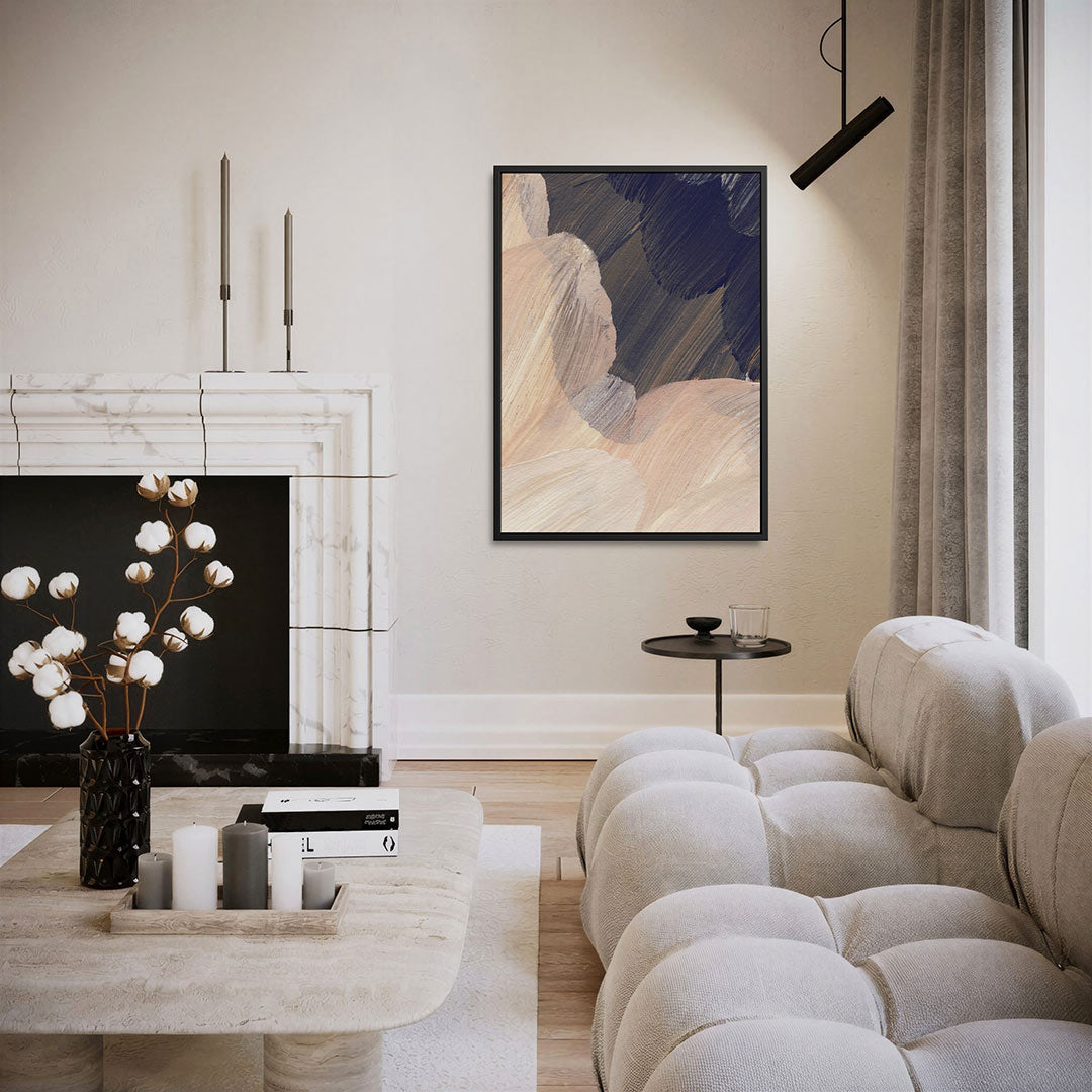 Organische borstelstreken Kunstwerk