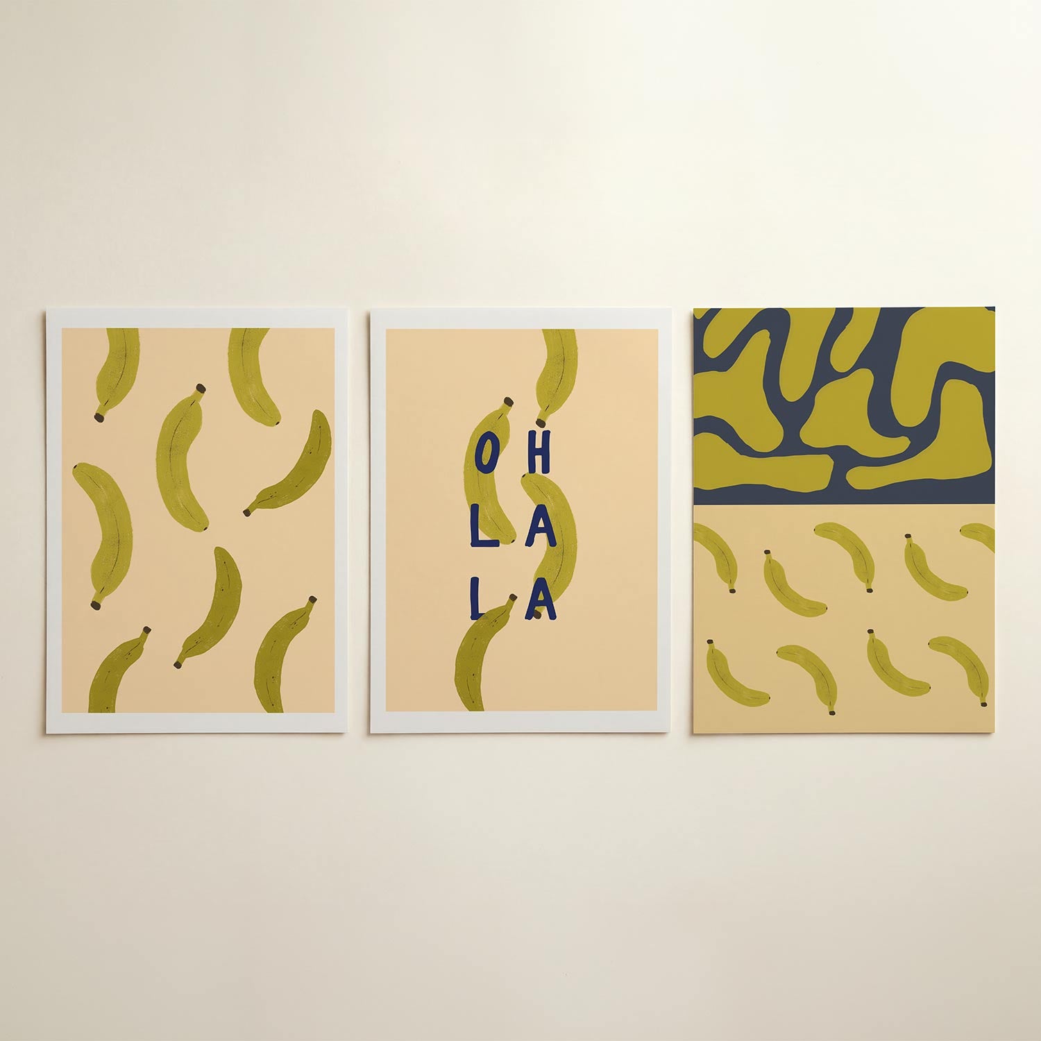 Speelse bananen Posterset