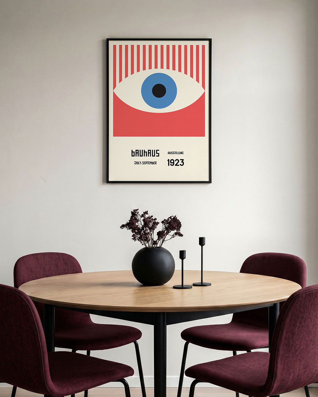 Oog en strepen Poster